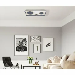 Luminaires Globo Lighting Éclairage Led|Plafonnier Globo NORA LED Noir, 1 lumière, Télécommandes