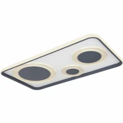 Luminaires Globo Lighting Éclairage Led|Plafonnier Globo NORA LED Noir, 1 lumière, Télécommandes