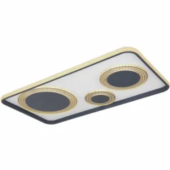 Luminaires Globo Lighting Éclairage Led|Plafonnier Globo NORA LED Noir, 1 lumière, Télécommandes