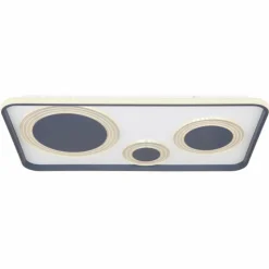 Luminaires Globo Lighting Éclairage Led|Plafonnier Globo NORA LED Noir, 1 lumière, Télécommandes
