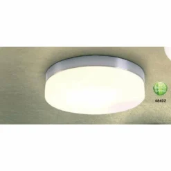 Luminaires Globo Lighting Plafonniers|Plafonnier Globo OPAL Acier inoxydable, Nickel mat, Blanc, 2 lumières
