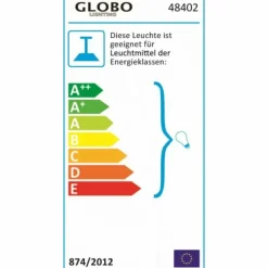 Luminaires Globo Lighting Plafonniers|Plafonnier Globo OPAL Acier inoxydable, Nickel mat, Blanc, 2 lumières