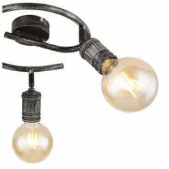 Luminaires Globo Lighting Spots Et Projecteurs|Plafonnier Globo OTTILIE Brun foncé, Nickel mat, 3 lumières