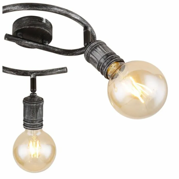 Luminaires Globo Lighting Spots Et Projecteurs|Plafonnier Globo OTTILIE Brun foncé, Nickel mat, 3 lumières