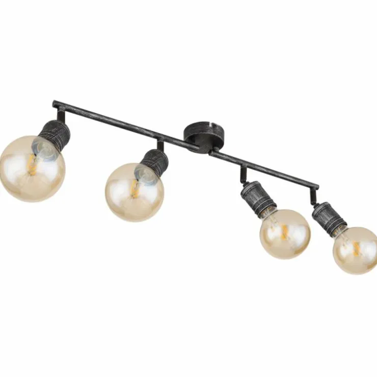 Luminaires Globo Lighting Spots Et Projecteurs|Plafonnier Globo OTTILIE Brun foncé, Nickel mat, 4 lumières