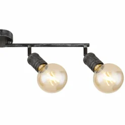 Luminaires Globo Lighting Spots Et Projecteurs|Plafonnier Globo OTTILIE Brun foncé, Nickel mat, 4 lumières