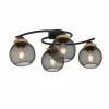 Luminaires Globo Lighting Plafonniers|Plafonnier Globo PABLO Noir, 4 lumières