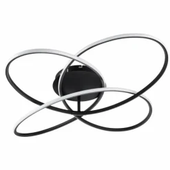 Luminaires Globo Lighting Éclairage Led|Plafonnier Globo PANDA LED Noir, Blanc, 1 lumière, Télécommandes