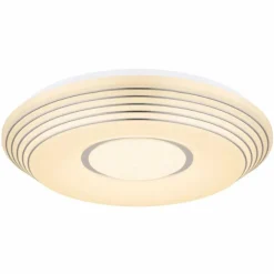 Luminaires Globo Lighting Éclairage Led|Plafonnier Globo PILLO LED Blanc, 1 lumière, Télécommandes