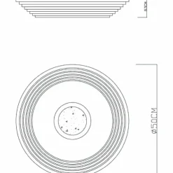 Luminaires Globo Lighting Éclairage Led|Plafonnier Globo PILLO LED Blanc, 1 lumière, Télécommandes