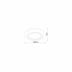 Luminaires Globo Lighting Éclairage Led|Plafonnier Globo RADA LED Blanc, 1 lumière