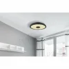 Luminaires Globo Lighting Éclairage Led|Plafonnier Globo RAFFY LED Noir, Blanc, 1 lumière, Télécommandes, Changeur de couleurs