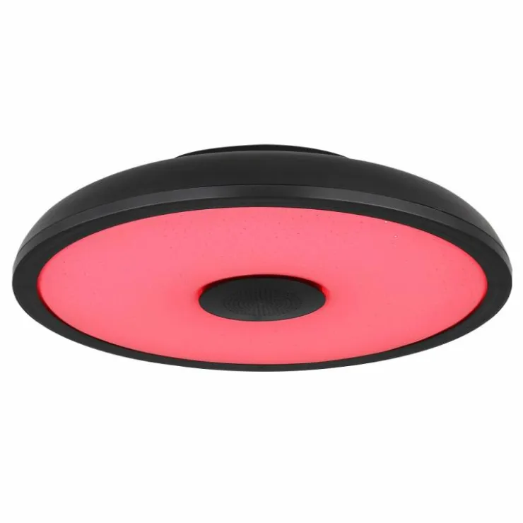 Luminaires Globo Lighting Éclairage Led|Plafonnier Globo RAFFY LED Noir, Blanc, 1 lumière, Télécommandes, Changeur de couleurs