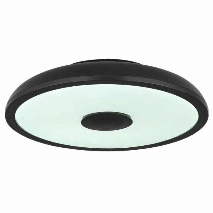 Luminaires Globo Lighting Éclairage Led|Plafonnier Globo RAFFY LED Noir, Blanc, 1 lumière, Télécommandes, Changeur de couleurs