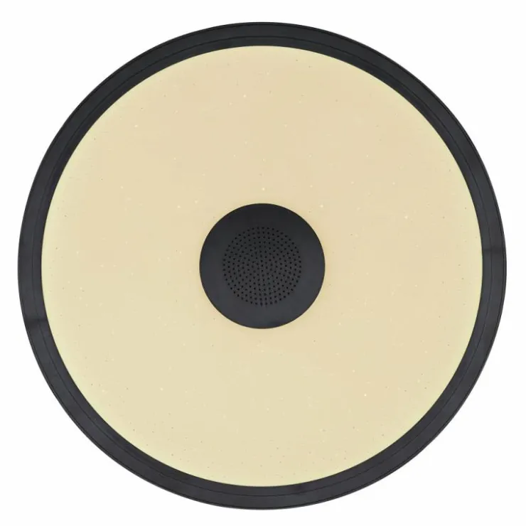Luminaires Globo Lighting Éclairage Led|Plafonnier Globo RAFFY LED Noir, Blanc, 1 lumière, Télécommandes, Changeur de couleurs