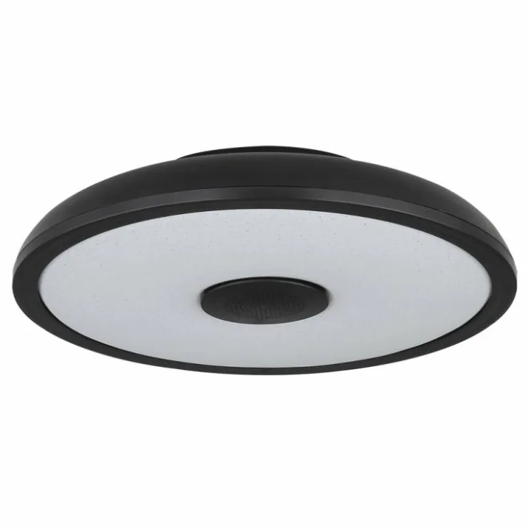 Luminaires Globo Lighting Éclairage Led|Plafonnier Globo RAFFY LED Noir, Blanc, 1 lumière, Télécommandes, Changeur de couleurs
