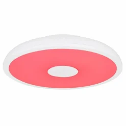 Luminaires Globo Lighting Éclairage Led|Plafonnier Globo RAFFY LED Noir, Blanc, 1 lumière, Télécommandes, Changeur de couleurs