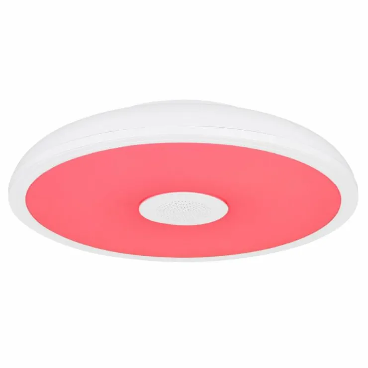 Luminaires Globo Lighting Éclairage Led|Plafonnier Globo RAFFY LED Noir, Blanc, 1 lumière, Télécommandes, Changeur de couleurs
