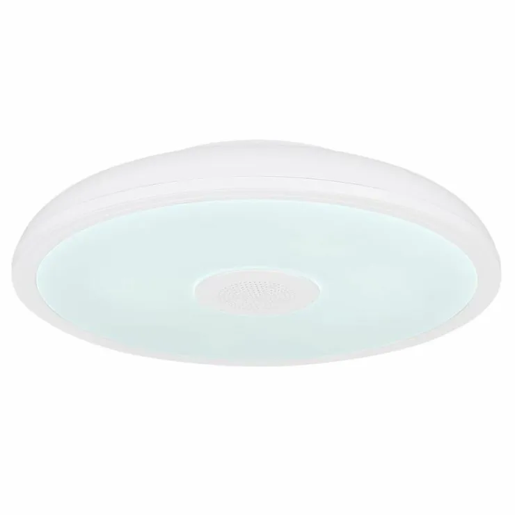 Luminaires Globo Lighting Éclairage Led|Plafonnier Globo RAFFY LED Noir, Blanc, 1 lumière, Télécommandes, Changeur de couleurs