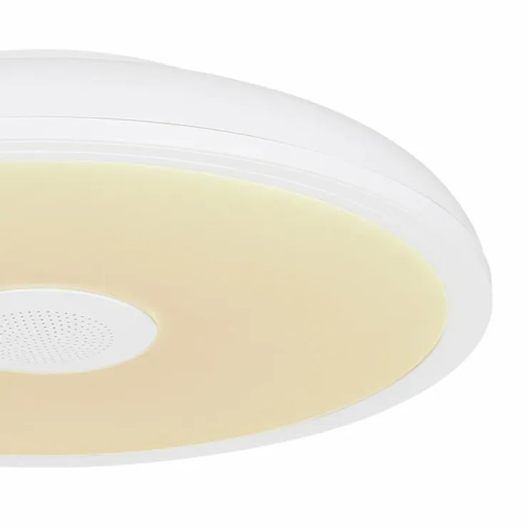 Luminaires Globo Lighting Éclairage Led|Plafonnier Globo RAFFY LED Noir, Blanc, 1 lumière, Télécommandes, Changeur de couleurs