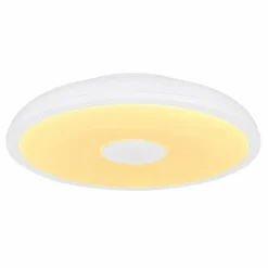 Luminaires Globo Lighting Éclairage Led|Plafonnier Globo RAFFY LED Noir, Blanc, 1 lumière, Télécommandes, Changeur de couleurs
