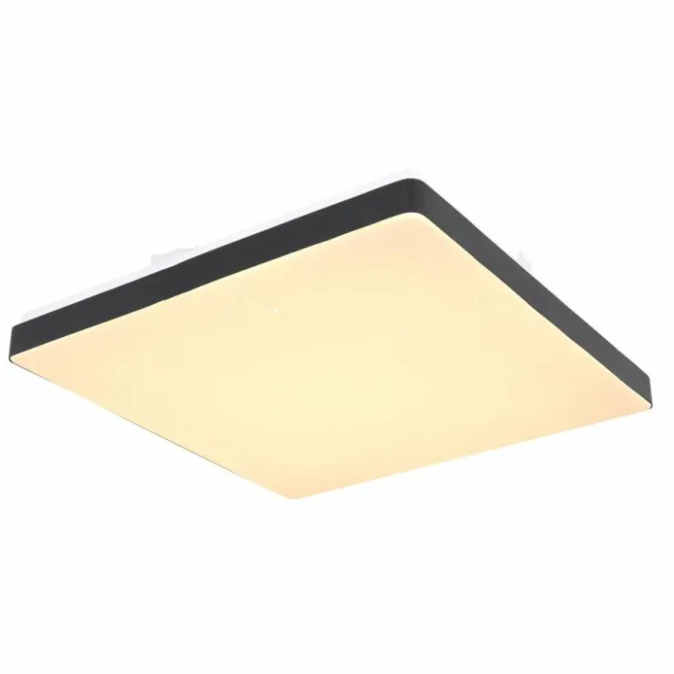 Luminaires Globo Lighting Éclairage Led|Plafonnier Globo RAINA LED Noir, Blanc, 1 lumière