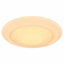 Luminaires Globo Lighting Éclairage Led|Plafonnier Globo RAVA LED Blanc, 1 lumière, Télécommandes, Changeur de couleurs
