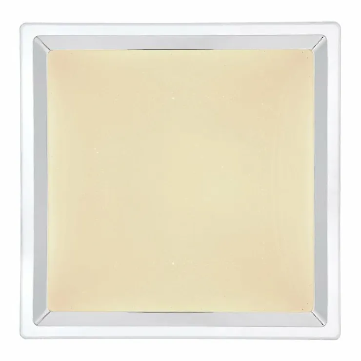 Luminaires Globo Lighting Éclairage Led|Plafonnier Globo RENA LED Nickel mat, Blanc, 1 lumière, Télécommandes, Changeur de couleurs