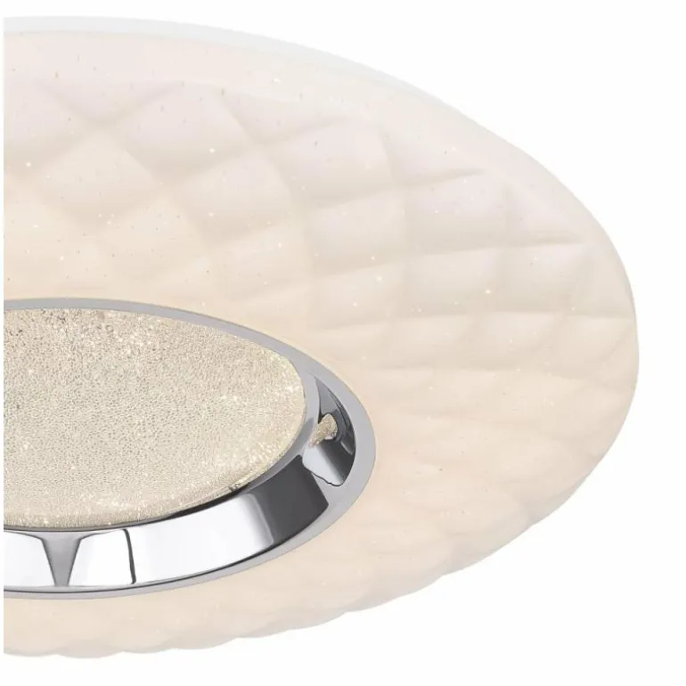 Plafonnier Globo RITA LED Blanc, 1 lumière, Télécommandes