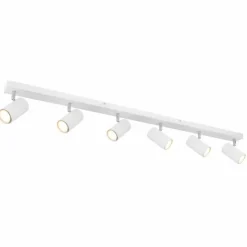 Luminaires Globo Lighting Spots Et Projecteurs|Plafonnier Globo ROBBY Blanc, 6 lumières
