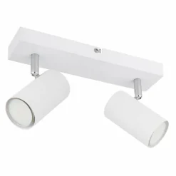 Luminaires Globo Lighting Spots Et Projecteurs|Plafonnier Globo ROBBY Chrome, Blanc, 2 lumières