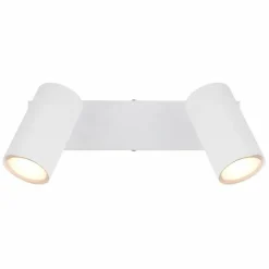 Luminaires Globo Lighting Spots Et Projecteurs|Plafonnier Globo ROBBY Chrome, Blanc, 2 lumières