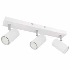 Luminaires Globo Lighting Spots Et Projecteurs|Plafonnier Globo ROBBY Chrome, Blanc, 3 lumières