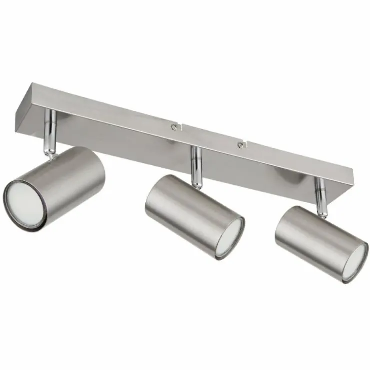 Luminaires Globo Lighting Spots Et Projecteurs|Plafonnier Globo ROBBY Nickel mat, 3 lumières