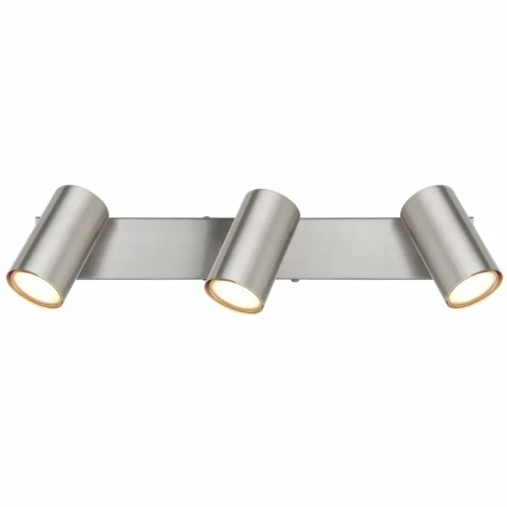 Luminaires Globo Lighting Spots Et Projecteurs|Plafonnier Globo ROBBY Nickel mat, 3 lumières