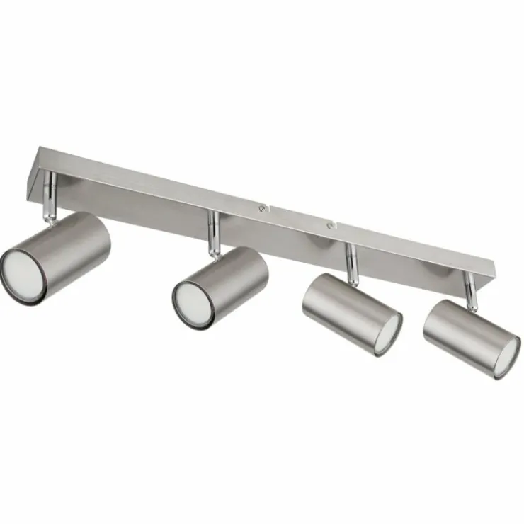 Luminaires Globo Lighting Spots Et Projecteurs|Plafonnier Globo ROBBY Nickel mat, 4 lumières