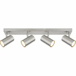 Luminaires Globo Lighting Spots Et Projecteurs|Plafonnier Globo ROBBY Nickel mat, 4 lumières
