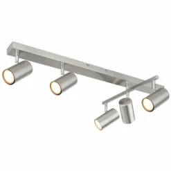 Luminaires Globo Lighting Spots Et Projecteurs|Plafonnier Globo ROBBY Nickel mat, 5 lumières