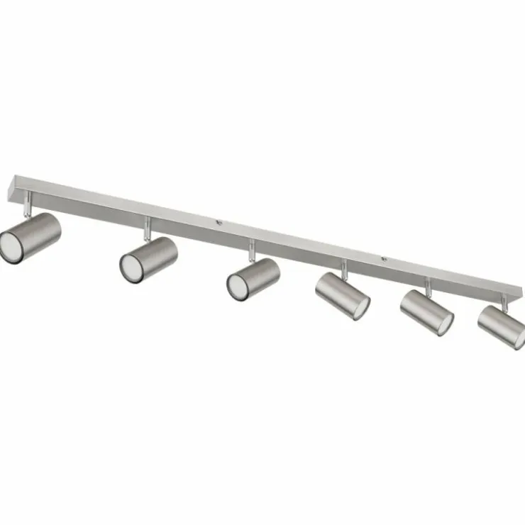Luminaires Globo Lighting Spots Et Projecteurs|Plafonnier Globo ROBBY Nickel mat, 6 lumières
