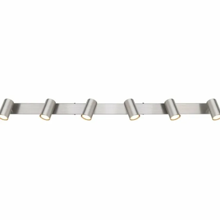 Luminaires Globo Lighting Spots Et Projecteurs|Plafonnier Globo ROBBY Nickel mat, 6 lumières