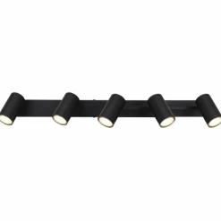Luminaires Globo Lighting Spots Et Projecteurs|Plafonnier Globo ROBBY Noir, 5 lumières