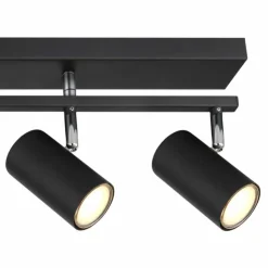 Luminaires Globo Lighting Spots Et Projecteurs|Plafonnier Globo ROBBY Noir, 5 lumières