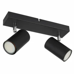 Luminaires Globo Lighting Spots Et Projecteurs|Plafonnier Globo ROBBY Noir, 2 lumières