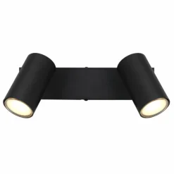 Luminaires Globo Lighting Spots Et Projecteurs|Plafonnier Globo ROBBY Noir, 2 lumières