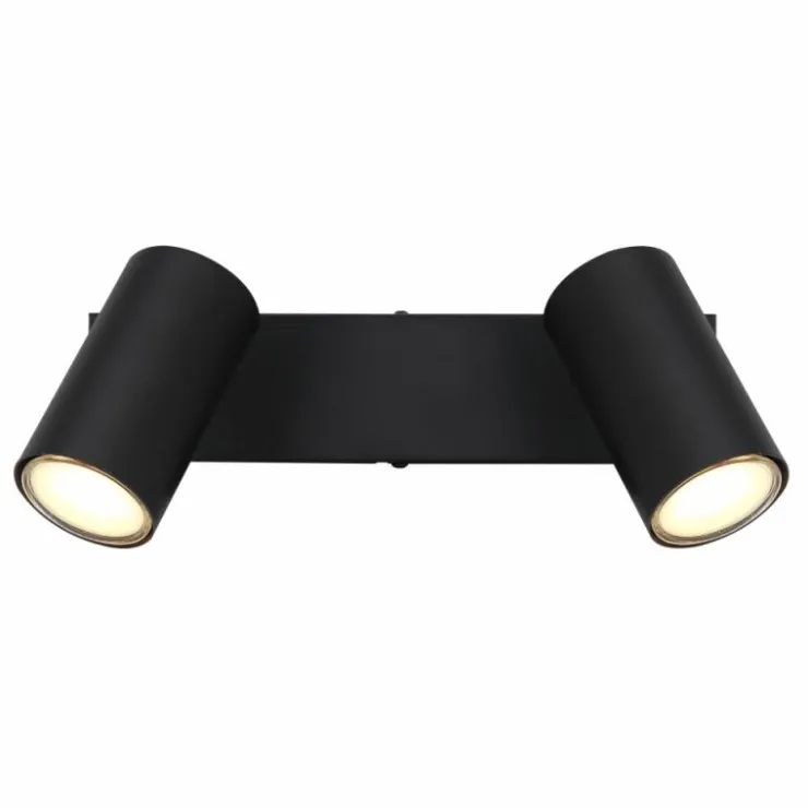 Luminaires Globo Lighting Spots Et Projecteurs|Plafonnier Globo ROBBY Noir, 2 lumières