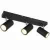 Luminaires Globo Lighting Spots Et Projecteurs|Plafonnier Globo ROBBY Noir, 3 lumières