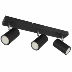 Luminaires Globo Lighting Spots Et Projecteurs|Plafonnier Globo ROBBY Noir, 3 lumières
