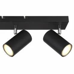 Luminaires Globo Lighting Spots Et Projecteurs|Plafonnier Globo ROBBY Noir, 3 lumières