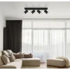Luminaires Globo Lighting Spots Et Projecteurs|Plafonnier Globo ROBBY Noir, 4 lumières