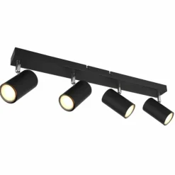 Luminaires Globo Lighting Spots Et Projecteurs|Plafonnier Globo ROBBY Noir, 4 lumières